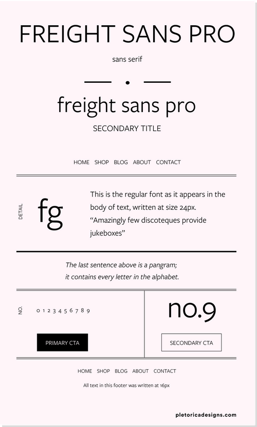 Freight Sans Pro Let's Type by PLET??RICA Design Studio